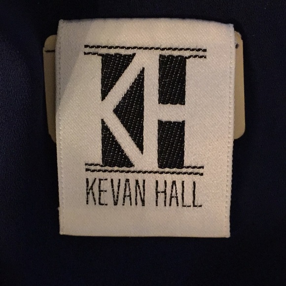 Kevan Hall Navy Lace Sheath Dress - Picture 7 of 7